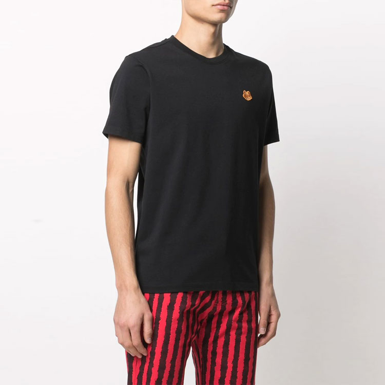 Shop KENZO Classic Tiger SS21 Baju T Hitam Sulaman FB55TS0034SA-99