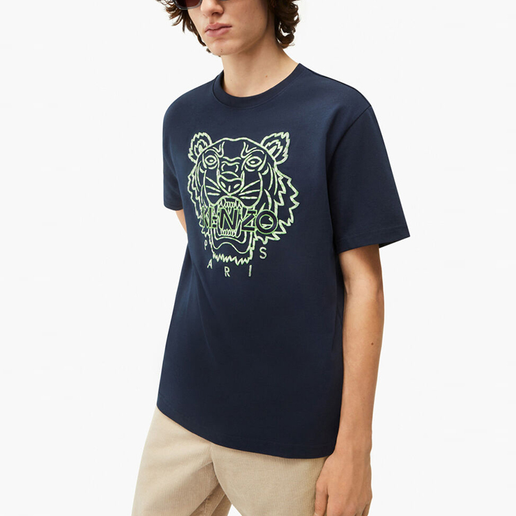 KENZO Classic Tiger SS22 Embroidered Logo  T-Shirt Navy Blue FC55TS2184YF-77 圖 6