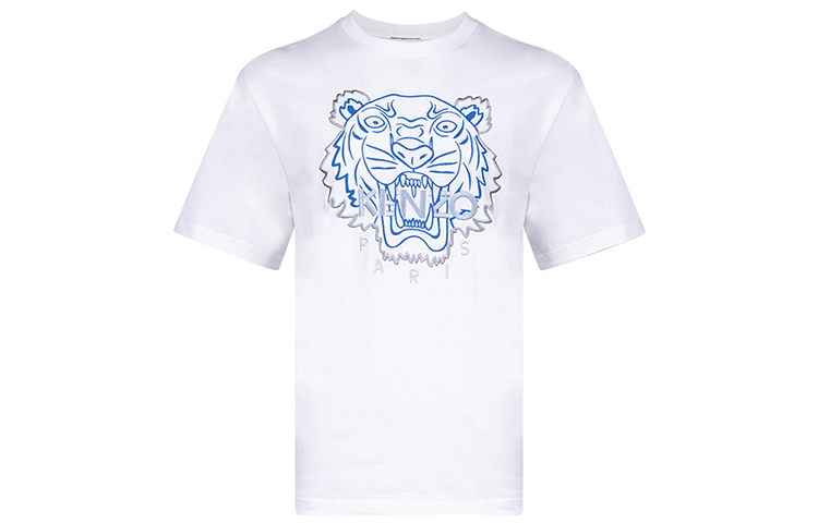 KENZO Classic Tiger SS22 White Embroidered Tiger Head T-Shirt FC55TS2194YH-01B 圖 2