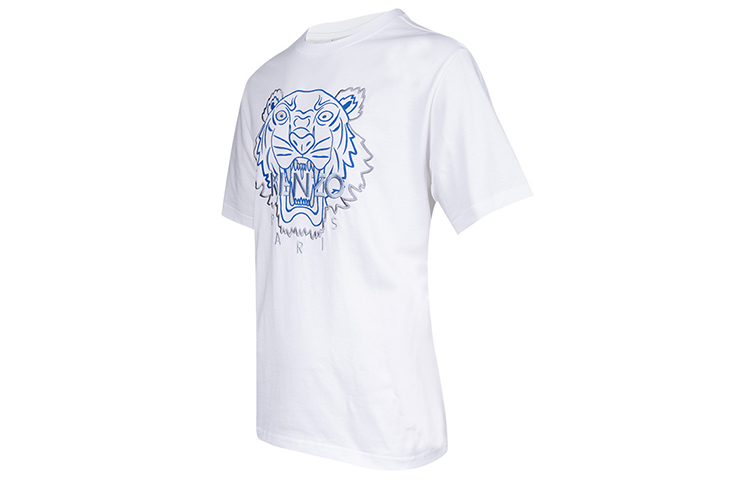 KENZO Classic Tiger SS22 White Embroidered Tiger Head T-Shirt FC55TS2194YH-01B 圖 4