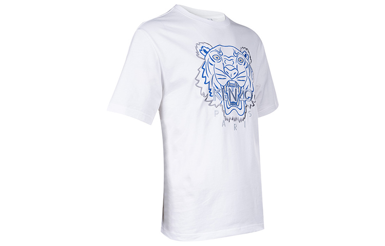 KENZO Classic Tiger SS22 White Embroidered Tiger Head T-Shirt FC55TS2194YH-01B 圖 5