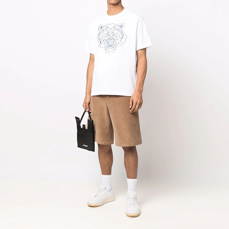 KENZO Classic Tiger SS22 White Embroidered Tiger Head T-Shirt FC55TS2194YH-01B 圖 7