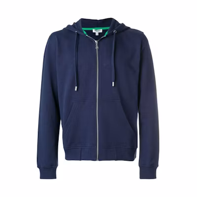 KENZO Color-Block Tiger Hoodie Jacket - Blue F855BL7214XA-78