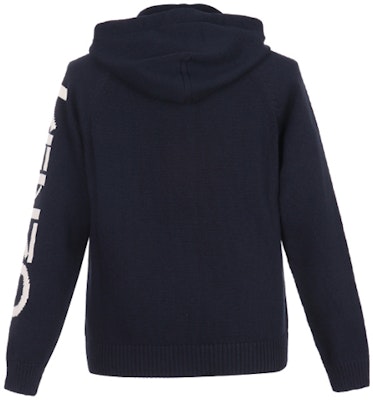KENZO Deep Blue Zip-Up Hoodie dengan Tali Ikat. FA55CA2003BA-77 Lookbook KENZO Deep Blue Zip-Up Hoodie dengan Tali Ikat. FA55CA2003BA-77