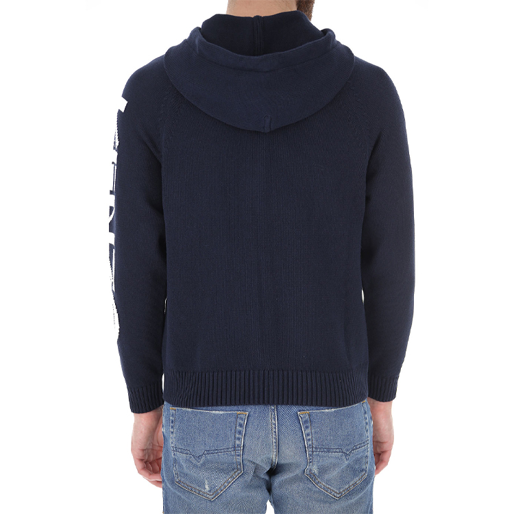 Details for KENZO Deep Blue Zip-Up Hoodie dengan Tali Ikat. FA55CA2003BA-77