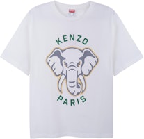 KENZO Elephant Print T-Shirt SS23 Beige Tee. FD65TS0064SG-02 KENZO Elephant Print T-Shirt SS23 Beige Tee. FD65TS0064SG-02