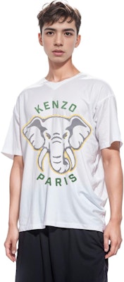 KENZO Camiseta Beige Estampado Elefante SS23. FD65TS0064SG-02 Details for KENZO Camiseta Beige Estampado Elefante SS23. FD65TS0064SG-02