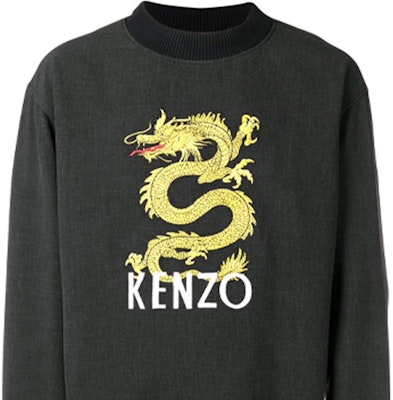 KENZO 刺繡龍圖案連帽衛衣 炭灰色 男裝 F865SW6011RH-98 Details for KENZO 刺繡龍圖案連帽衛衣 炭灰色 男裝 F865SW6011RH-98