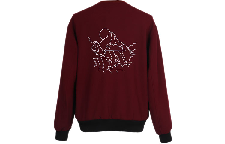 KENZO Embroidered Logo Crewneck Sweater Dark Burgundy F965SW6011RH-23