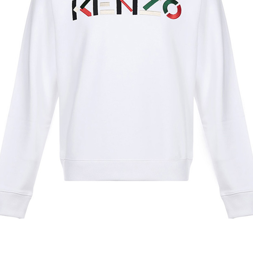 KENZO Embroidered Logo Pullover Sweatshirt White Mens FA65SW0044MO-01 圖 7