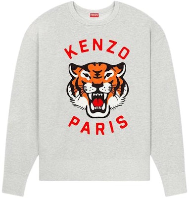 KENZO 刺繡無性別寬鬆版灰色長袖圓領衫 FE58SW0104MF-93 Buy KENZO 刺繡無性別寬鬆版灰色長袖圓領衫 FE58SW0104MF-93