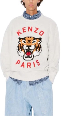 KENZO 刺繡無性別寬鬆版灰色長袖圓領衫 FE58SW0104MF-93 Details for KENZO 刺繡無性別寬鬆版灰色長袖圓領衫 FE58SW0104MF-93