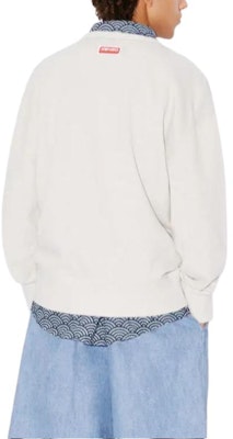 KENZO 刺繡無性別寬鬆版灰色長袖圓領衫 FE58SW0104MF-93 Sizing KENZO 刺繡無性別寬鬆版灰色長袖圓領衫 FE58SW0104MF-93