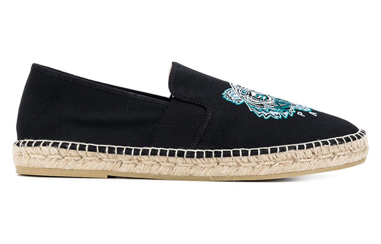 Kenzo Embroidered Tiger Espadrille Sneakers 'Black' 圖 2