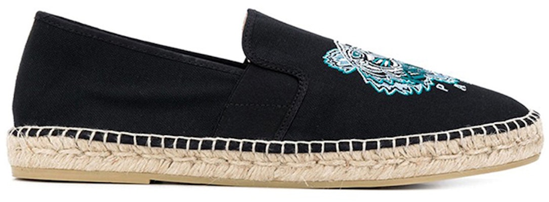 Kenzo Embroidered Tiger Espadrille Sneakers 'Black' FA6-5ES188-F70-99 Order Kenzo Embroidered Tiger Espadrille Sneakers 'Black' FA6-5ES188-F70-99