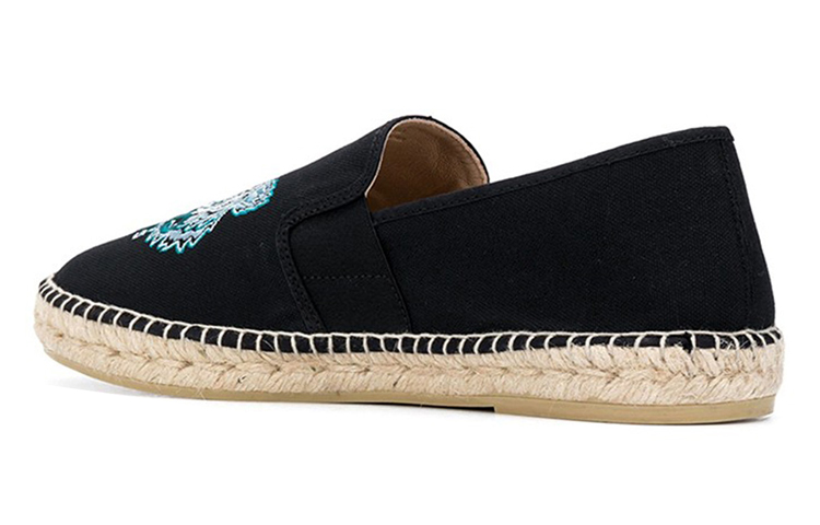 Kenzo Embroidered Tiger Espadrille Sneakers 'Black' 圖 3