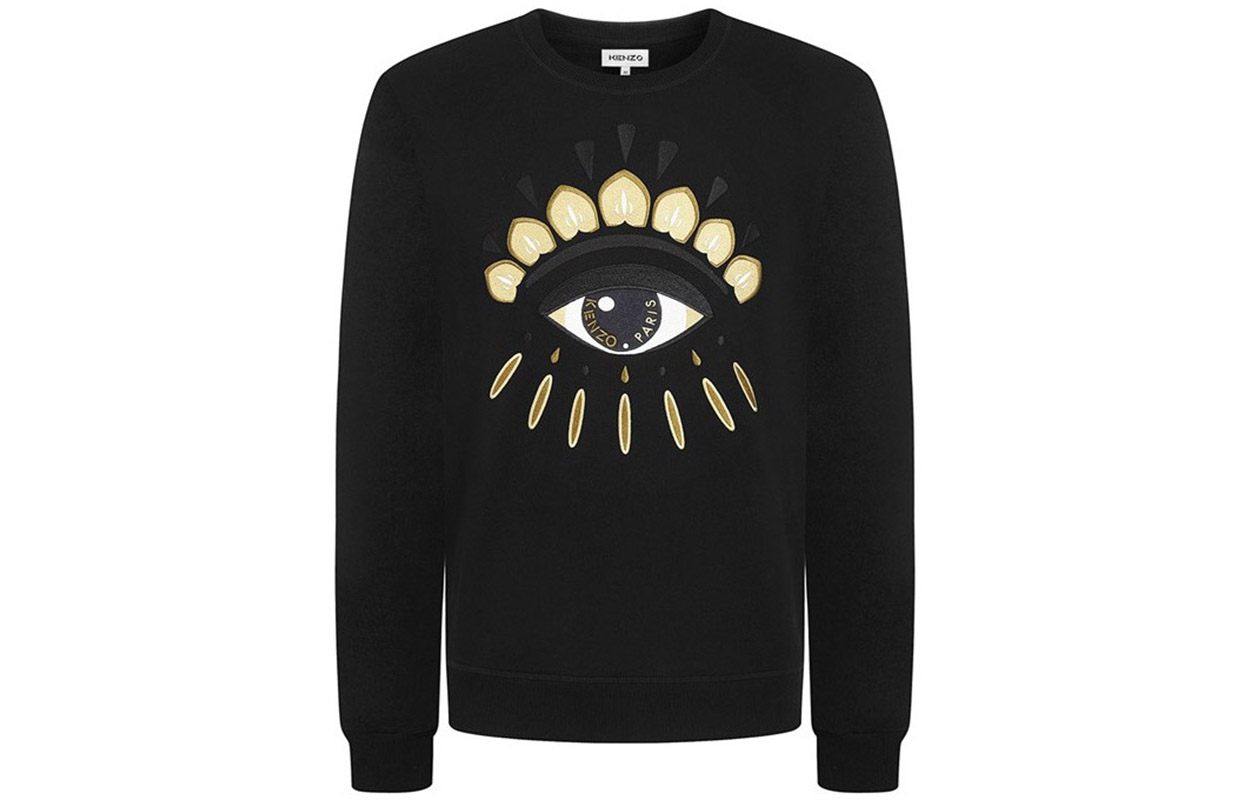 KENZO Eye Embroidery Crewneck Sweatshirt Black FA65SW1144XC-99
