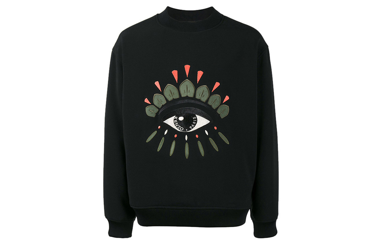 KENZO Eye Graphic Crewneck Sweatshirt Black F765SW6041RG-99