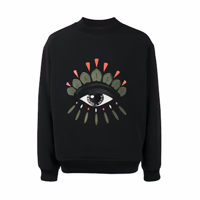 KENZO Eye Graphic Crewneck Sweatshirt Black F765SW6041RG-99