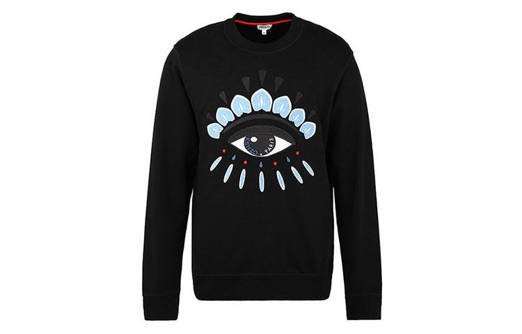 KENZO Eye Logo Crewneck Pullover Sweatshirt Black FA55SW0554XC-99