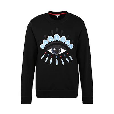 KENZO Eye Logo Crewneck Pullover Sweatshirt Black FA55SW0554XC-99