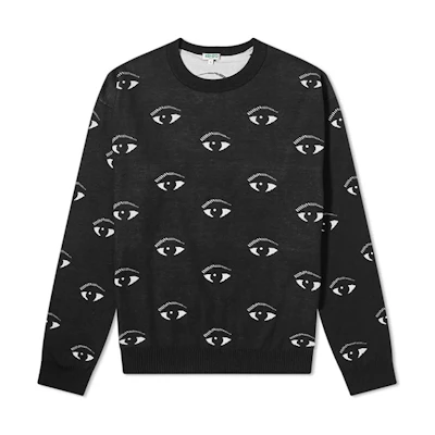 KENZO Eye Logo Crewneck Sweatshirt Black 5PU502-3XF-99