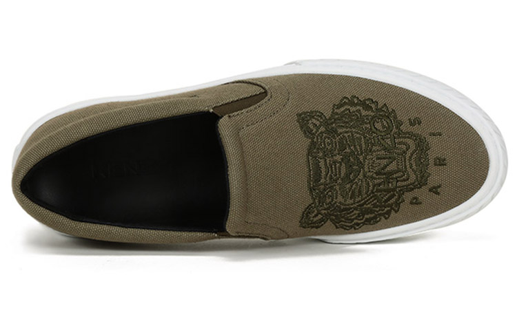 Kenzo Fabric Slip-On 'Tiger Embroidery Olive Green' 圖 5