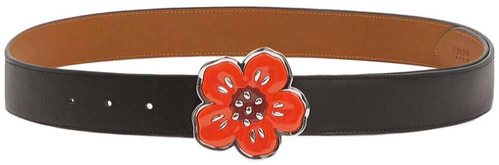 kenzo-floral-buckle-leather-belt-black-brown-4cm-wide-fd-55-ce-006-l25-99
