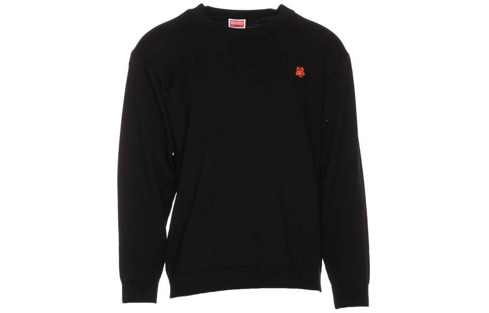 KENZO Floral Embroidered Crewneck Sweater  Black FE55PU3813LB-99J 圖 2