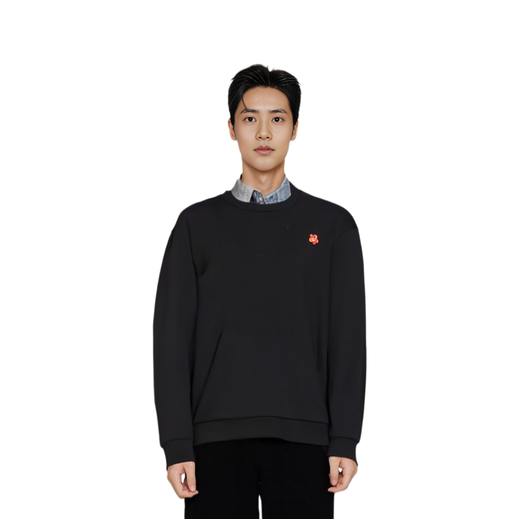 KENZO Floral Embroidered Crewneck Sweater  Black FE55PU3813LB-99J 圖 4