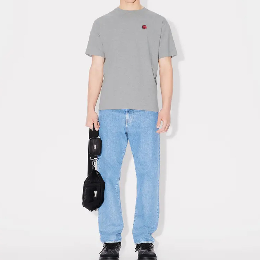 KENZO Floral Embroidered Crewneck T-Shirt SS24  Grey. FE65TS4744SG-94 圖 4