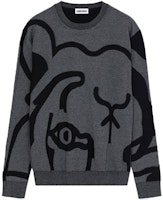 KENZO FW21 Abstract Pattern Knit Sweater Men’s - Coal Black FB55PU5863TC-98 KENZO FW21 Abstract Pattern Knit Sweater Men’s - Coal Black FB55PU5863TC-98