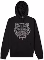 Order KENZO FW21 Black Hoodie with Logo and Tiger Embroidery. FB65SW3344XF-99