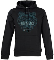 KENZO FW21 Black Hoodie with Tiger Embroidery 5SW3304MX-99 KENZO FW21 Black Hoodie with Tiger Embroidery 5SW3304MX-99