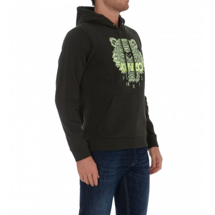 Details for KENZO FW21 Black Logo Pullover Hoodie. FB65SW3304MB-51A