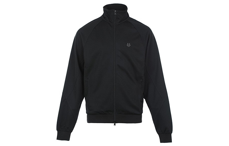 KENZO FW21 Black Loose-Fit Zip-Up Jacket with Logo FB65BL7514IP-99