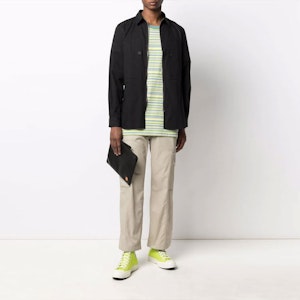 KENZO FW21 ブラック ソリッドカラー ジップアップ 長袖シャツ FB65CH4701LH-99 Purchase KENZO FW21 ブラック ソリッドカラー ジップアップ 長袖シャツ FB65CH4701LH-99