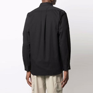 KENZO FW21 ブラック ソリッドカラー ジップアップ 長袖シャツ FB65CH4701LH-99 Details for KENZO FW21 ブラック ソリッドカラー ジップアップ 長袖シャツ FB65CH4701LH-99