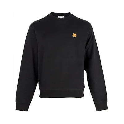 KENZO FW21 Black Tiger Embroidered Pullover Sweatshirt 5SW0064ML-99