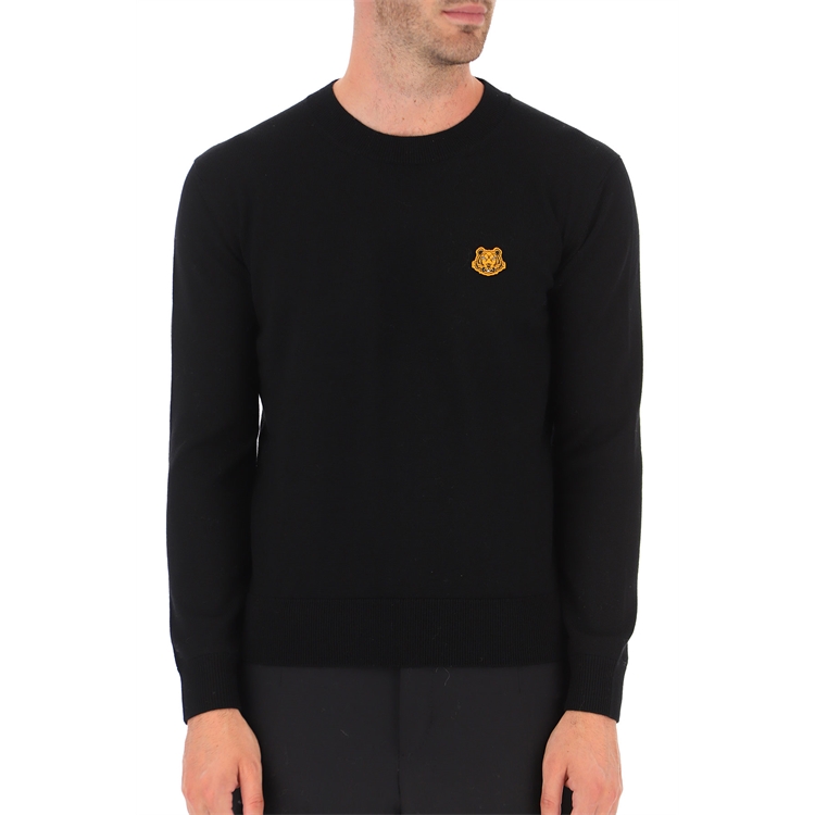 KENZO FW21 Black Tiger Embroidery Crewneck Knit Sweater 5PU5373TA-99 圖 6