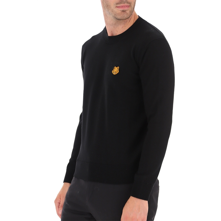 KENZO FW21 Black Tiger Embroidery Crewneck Knit Sweater 5PU5373TA-99 圖 8