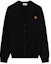 Order KENZO FW21 Black Wool Cardigan with Tiger Head Stamp Design for Men. FB65CA6353TA-99