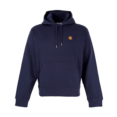 KENZO FW21 Blue Hoodie with Tiger Embroidery 5SW3604ML-76