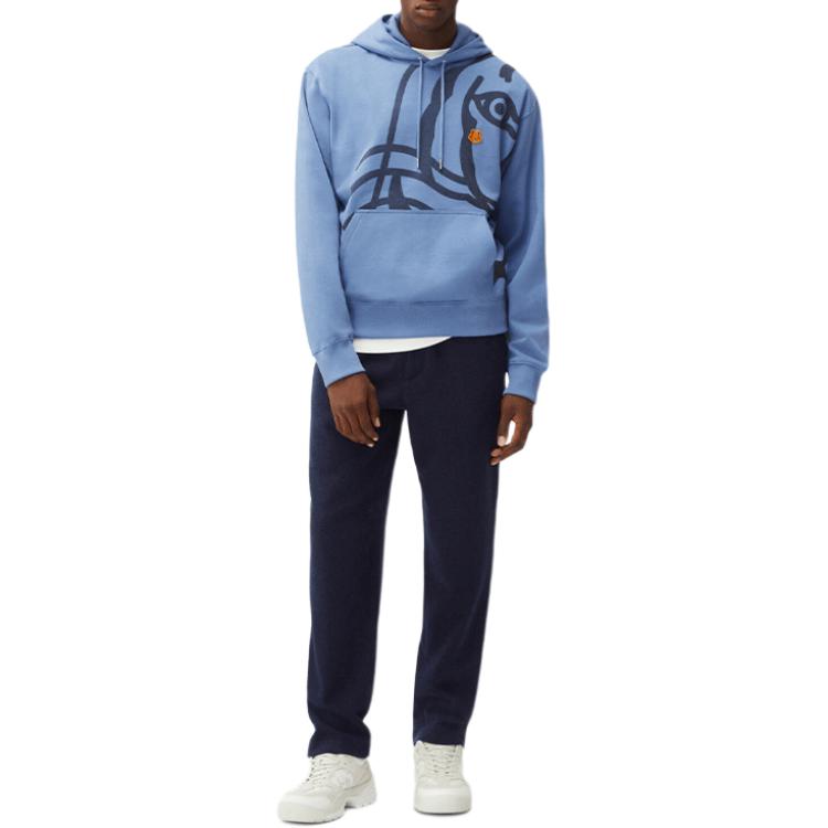 KENZO FW21 Blue Hoodie with Tiger Head Embroidered Logo. FB65SW3054MO-72 圖 3