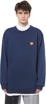 KENZO FW21 藍色圖案貼花男士羊毛針織毛衣 5PU5373TA-76 Details for KENZO FW21 藍色圖案貼花男士羊毛針織毛衣 5PU5373TA-76