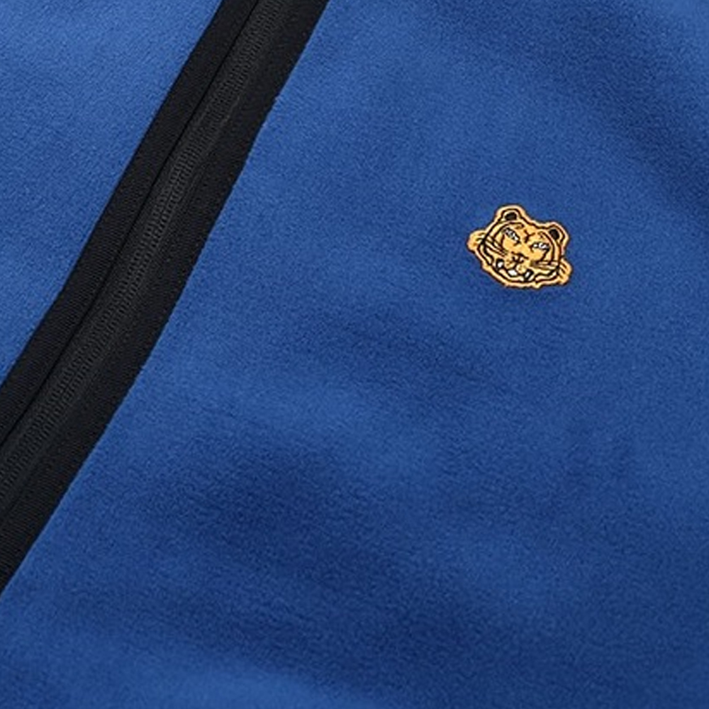 KENZO FW21 Blue Solid Zip-Up Fleece Jacket FB65BL7604MP-71 圖 7