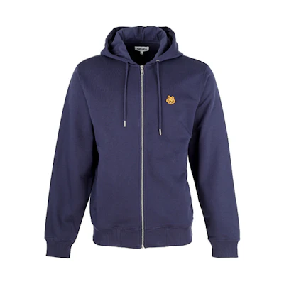 Kenzo FW21 Blue Tiger Embroidered Casual Hoodie Jacket 5BL7214ML-76