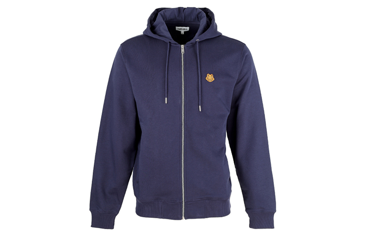 Order Kenzo FW21 Jaket Hoodie Kasual Bordir Harimau Biru 5BL7214ML-76