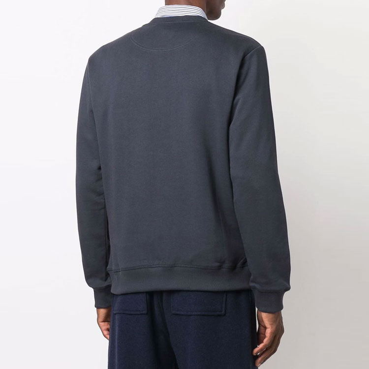 Shop KENZO FW21 蓝色虎头刺绣圆领卫衣 FB65SW1244XF-79