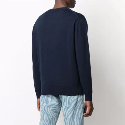 KENZO FW21 蓝色虎头刺绣圆领长袖卫衣 5PU6423TA-79 Details for KENZO FW21 蓝色虎头刺绣圆领长袖卫衣 5PU6423TA-79